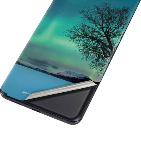 StockTrek Aurora Borealis over a lake in Norway Galaxy S21 Plus 5G Skin